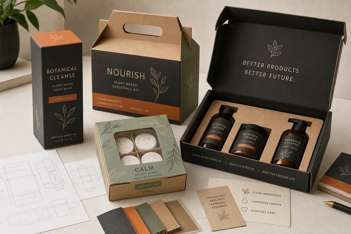 Custom folding cartons, window box, carry-handle box and presentation packaging with inserts